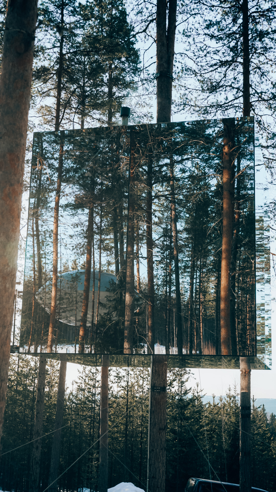 Tree+Hotel+Harads+Northern+Sweden+Lapland+Unique+Hotel+Road+Trip+Mirror+Cube