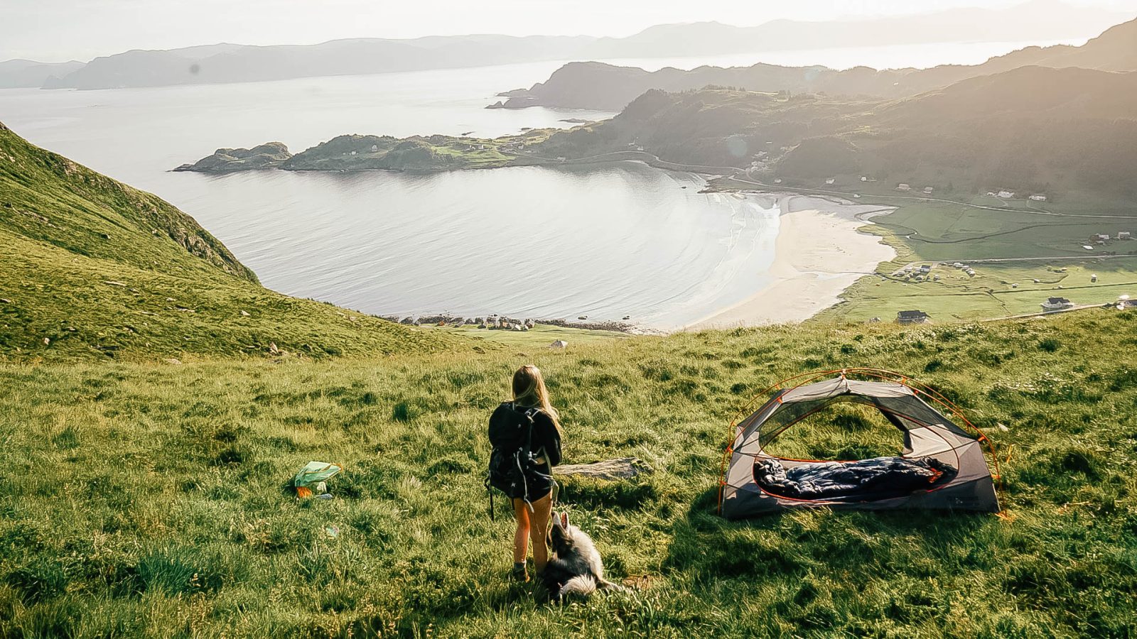 Refsviksanden+Hike+Beach+Norway+Tent+Dog+Camping
