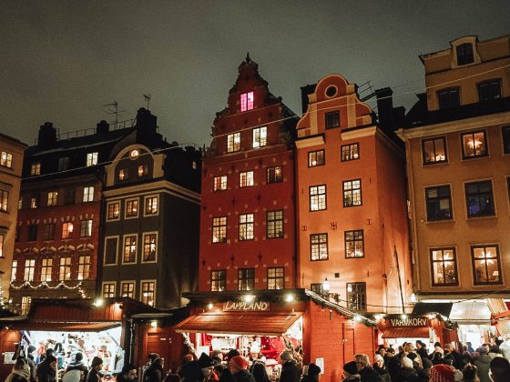 The Christmas Market in Stockholm Old Town Gamla Stan
