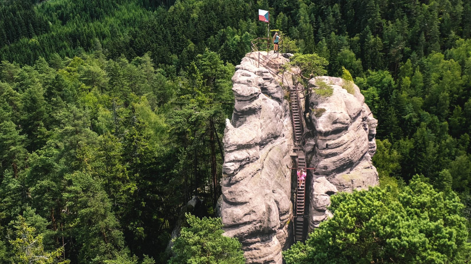 Hrad Střmen + Střmen Castle Ruins + Teplice Rocks + Czech Republic