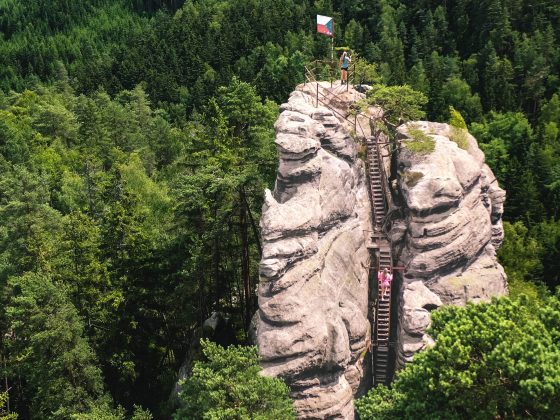 Hiking the Ruins of Střmen Castle in Teplice Rocks, Czech Republic